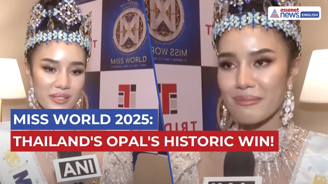 Thailand’s Opal Suchata Wins Miss World 2025 | Makes History in Hyderabad!