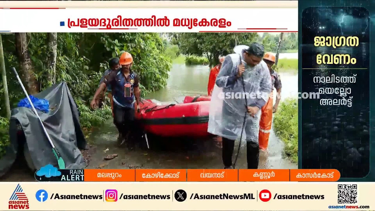 റാന്നിയിൽ മഴ കുറഞ്ഞിട്ടും വെള്ളമിറങ്ങിയില്ല; നൂറുകണക്കിന് വീടുകൾ വെള്ളത്തിൽ | Ranni