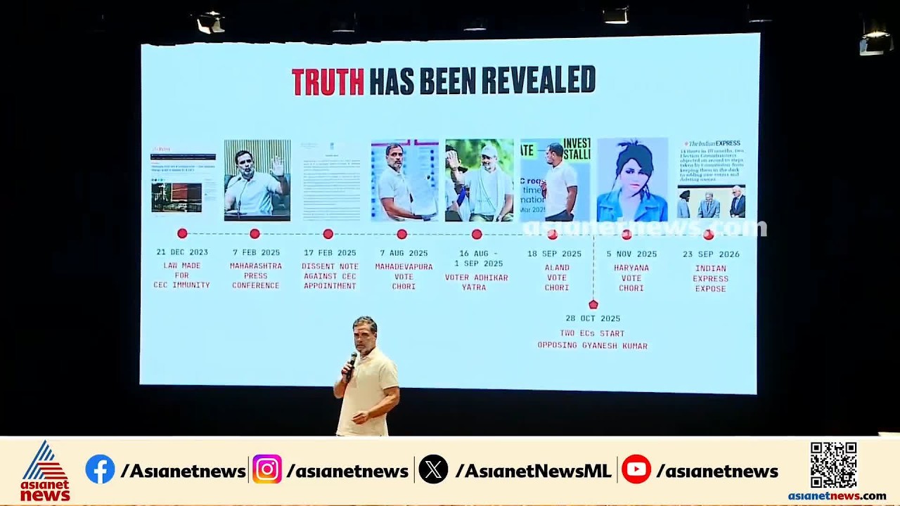 ഇന്ത്യയിലെ തെരഞ്ഞെടുപ്പ് സംവിധാനം വ്യവസ്ഥാപിതമായി അട്ടിമറിക്കപ്പെട്ടു: രാഹുൽ ഗാന്ധി