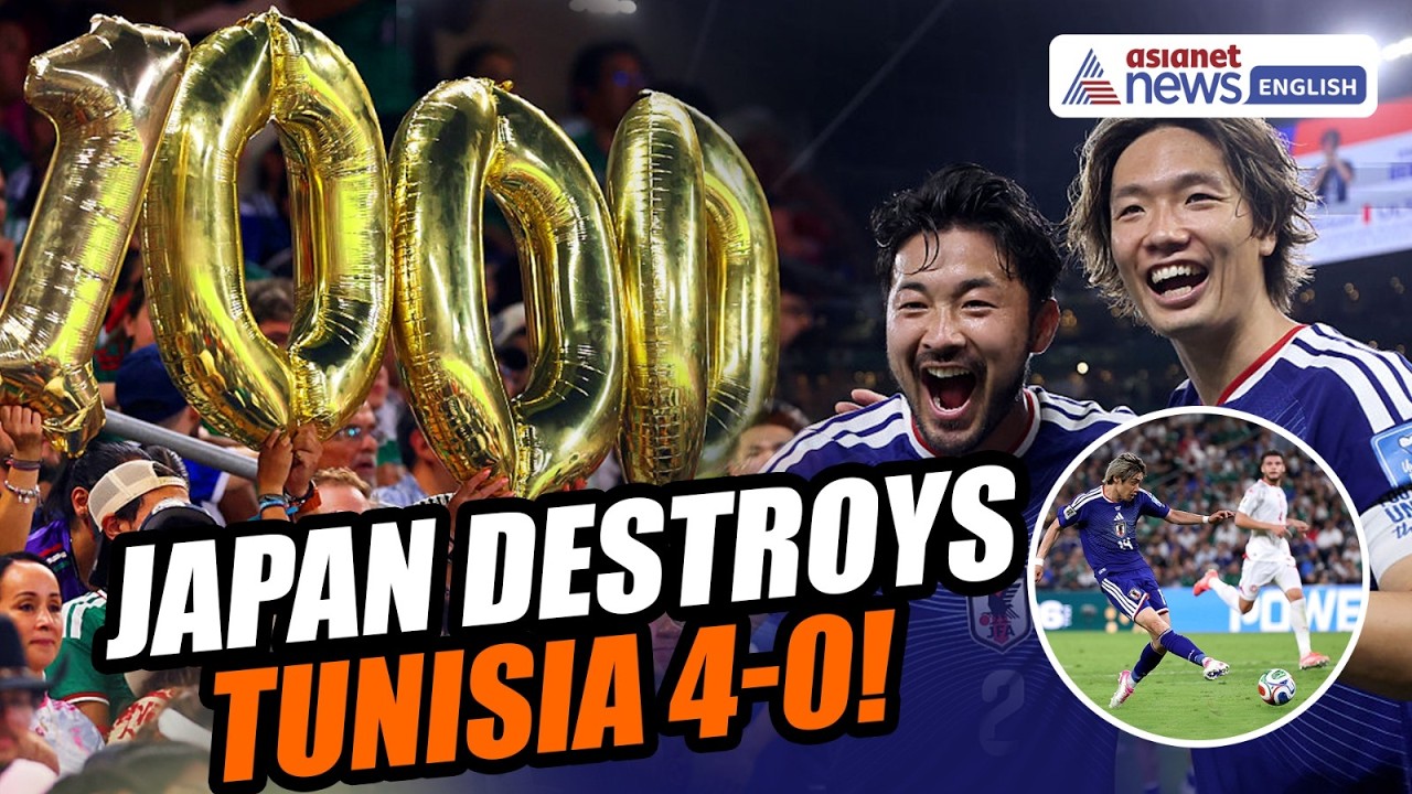 Tunisia vs Japan Highlights: Japan Crush Tunisia 4-0 In Historic World Cup 1000th Match Masterclass