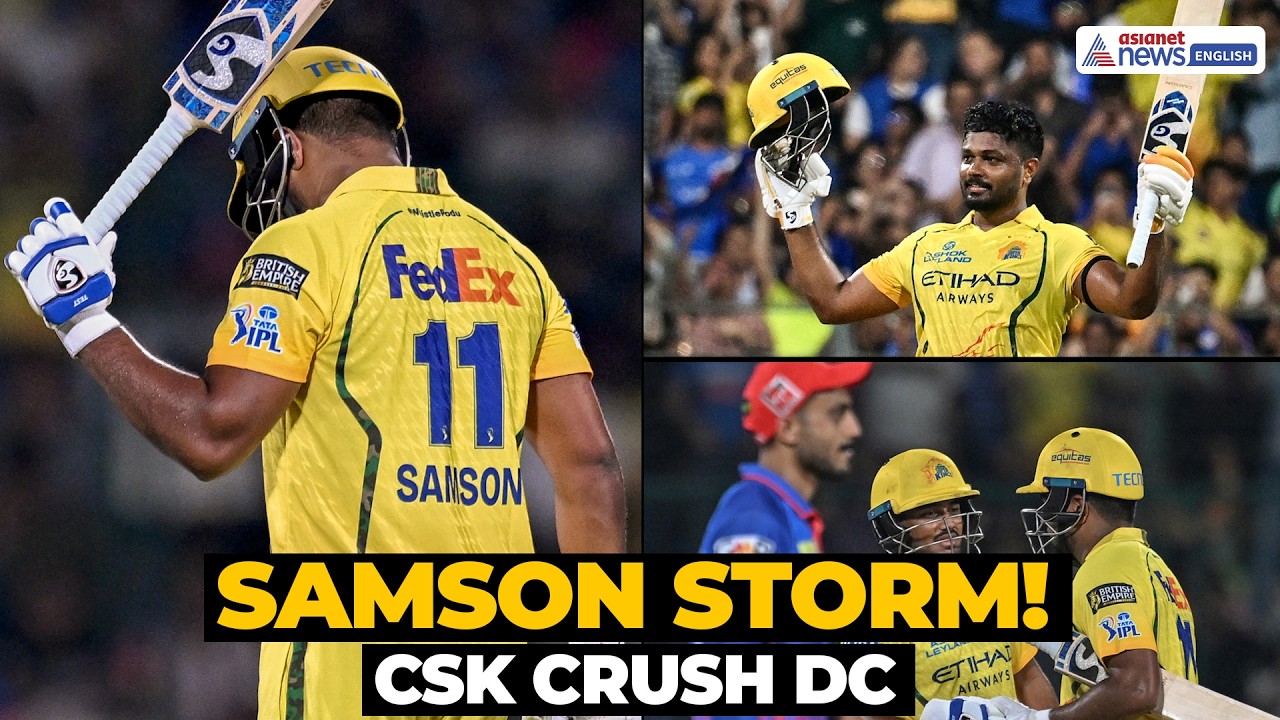 CSK Dominates DC as Samson Smashes Match Winning 87 | IPL 2026 Highlights