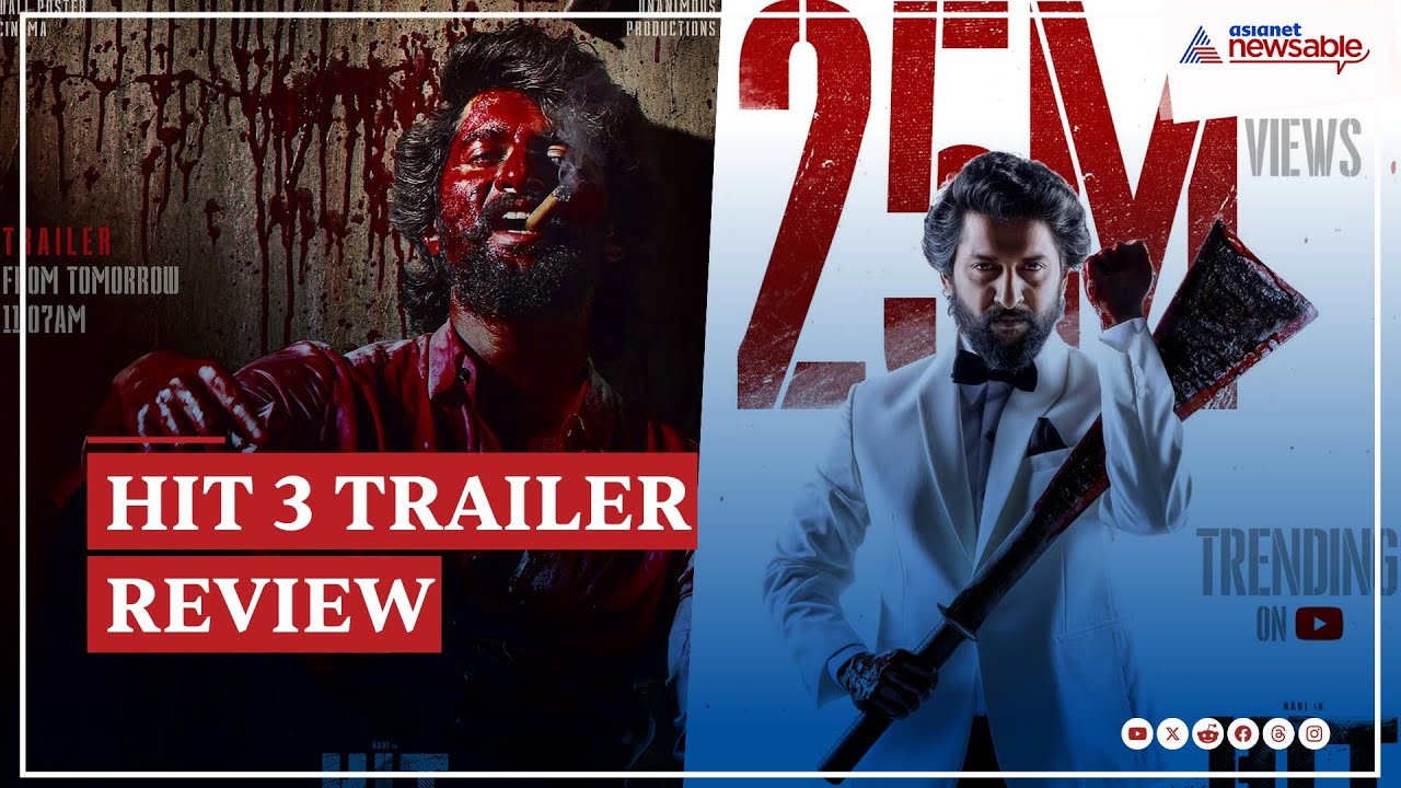 HIT 3 Trailer REVIEW: Nani Turns Savage Cop – Blood, Revenge & Action Unleashed!