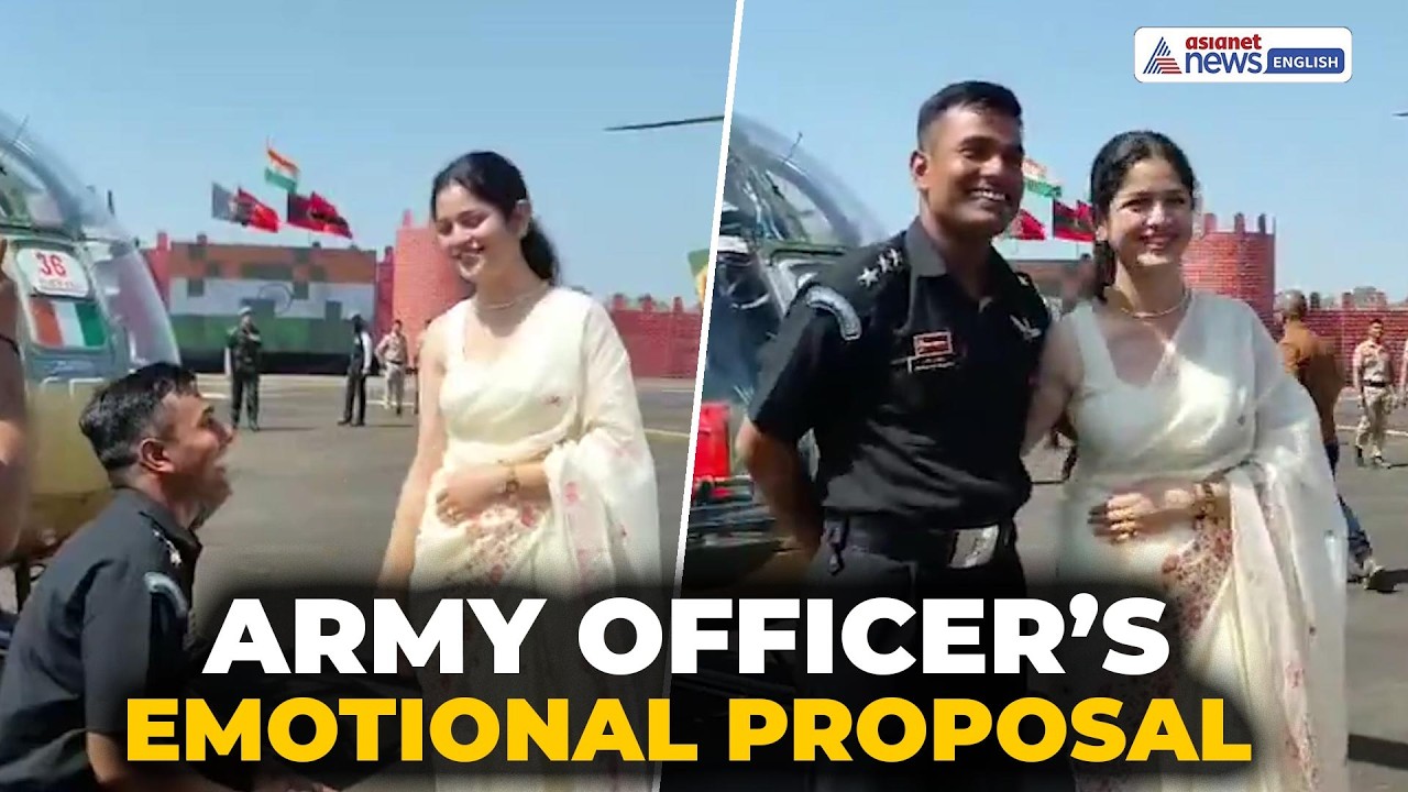 Indian Army Captain Turns Passing Out Parade Into a Fairytale Proposal in Nashik | Defence News
