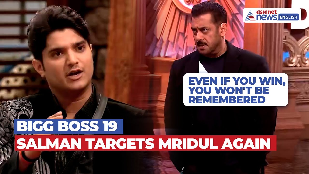 Bigg Boss 19: Salman Khan SLAMS Mridul Tiwari For Saving Ashnoor & Abhishek!