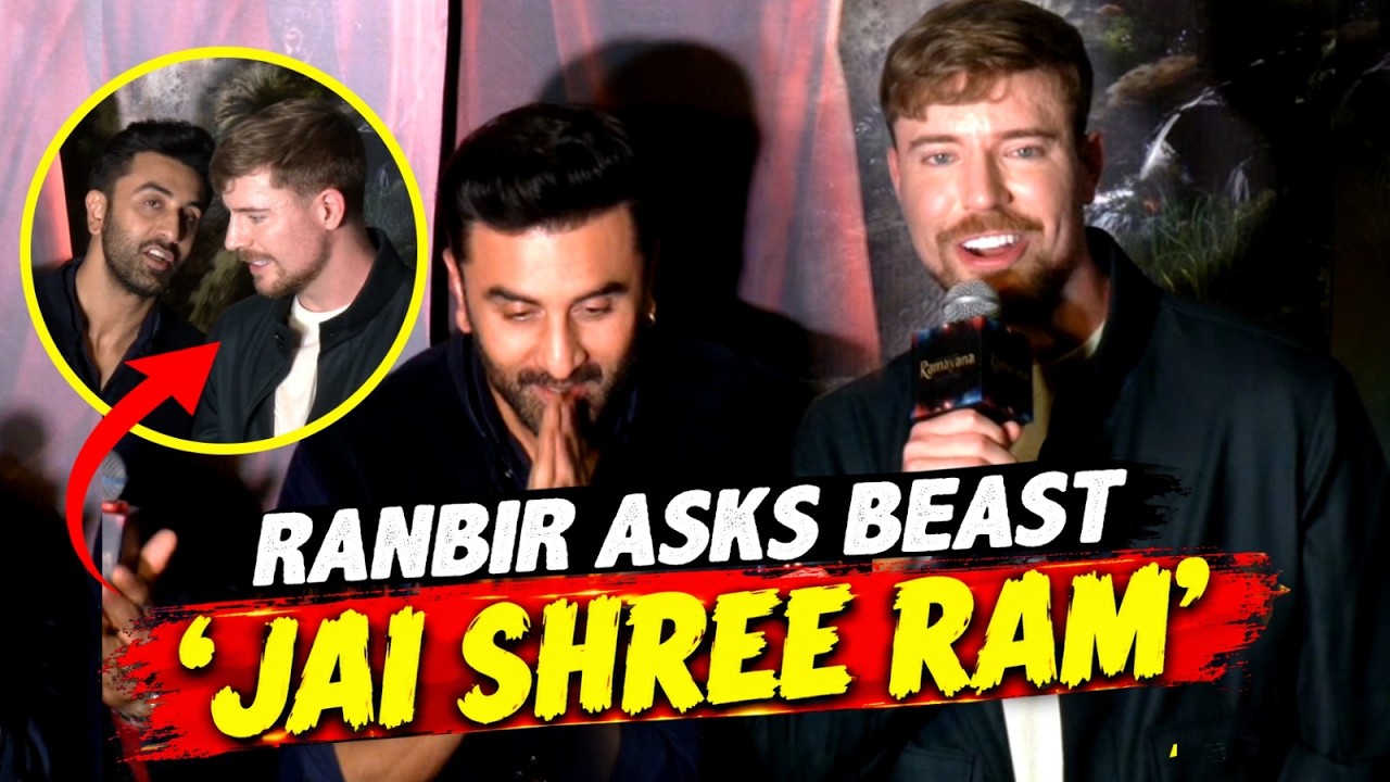 MrBeast at Ramayana Event: ‘Jai Shree Ram’ | Ranbir Kapoor, Sai Pallavi | Entertainment News