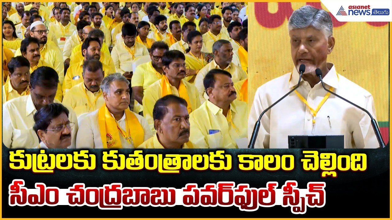 కుట్రలకు కుతంత్రాలకు కాలం చెల్లింది సీఎం చంద్రబాబు పవర్ ఫుల్ స్పీచ్ | TDP New Executive Committee