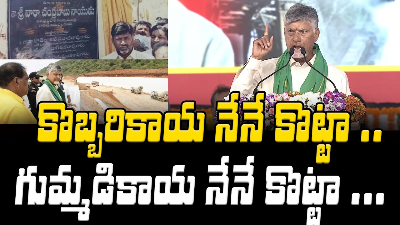 Chandrababu Full Speech At Veligonda Project | Asianet Telugu