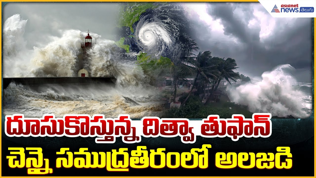 Cyclone Ditwah Effect: మొదలైన దిత్వా తుఫాన్ ఎఫెక్ట్ చెన్నై సముద్రతీరంలో అలజడి | Asianet News Telugu