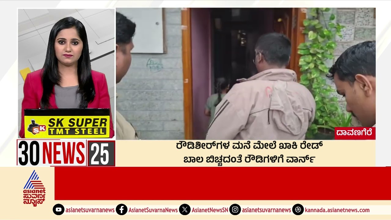 Davanagere: ರೌಡಿಶೀಟರ್‌ ಮನೆ ಮೇಲೆ ಖಾಕಿ ರೇಡ್‌