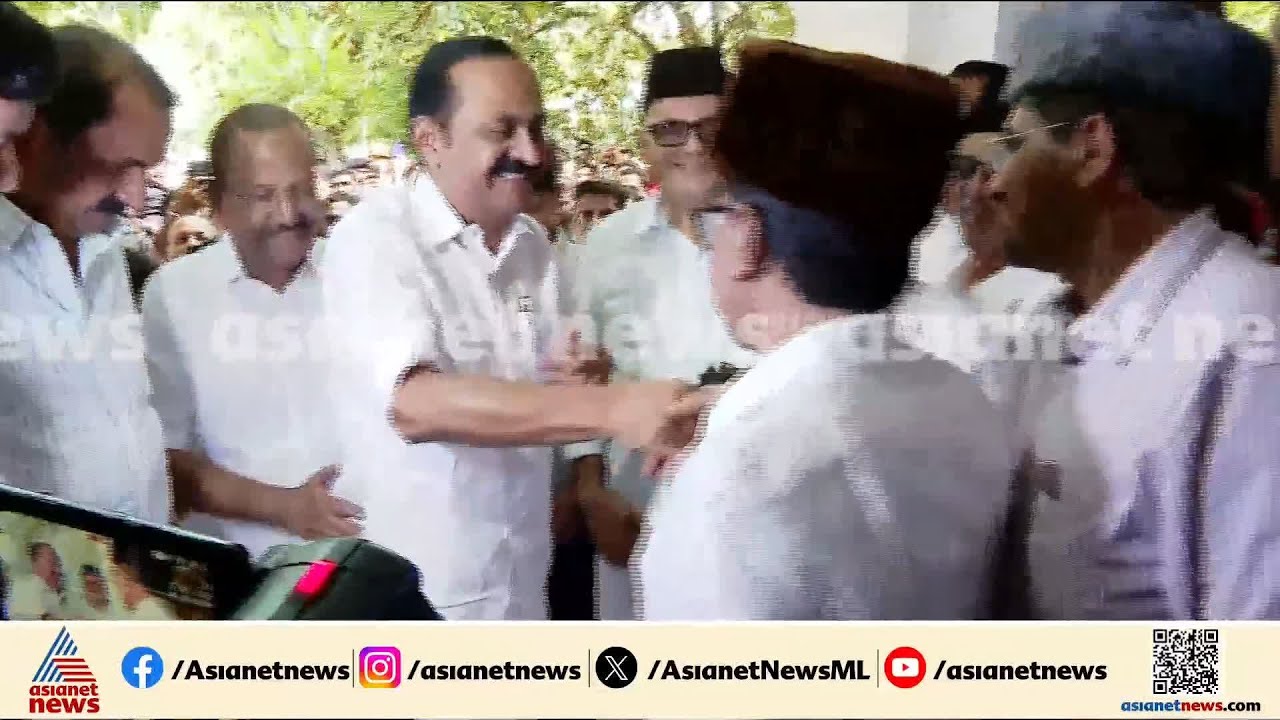 ഈദ് ആശംസകൾ നേരാൻ മുഖ്യമന്ത്രി വി ഡി സതീശൻ പാണക്കാട്