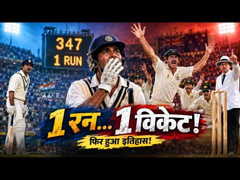 भारत को चाहिए था सिर्फ 1 रन… लेकिन इतिहास में दर्ज हो गया ये मैच! 😱 | India vs Australia 1986