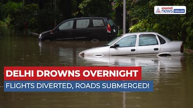 Delhi Submerges After Heavy Rain | Flights Disrupted & Roads Waterlogged