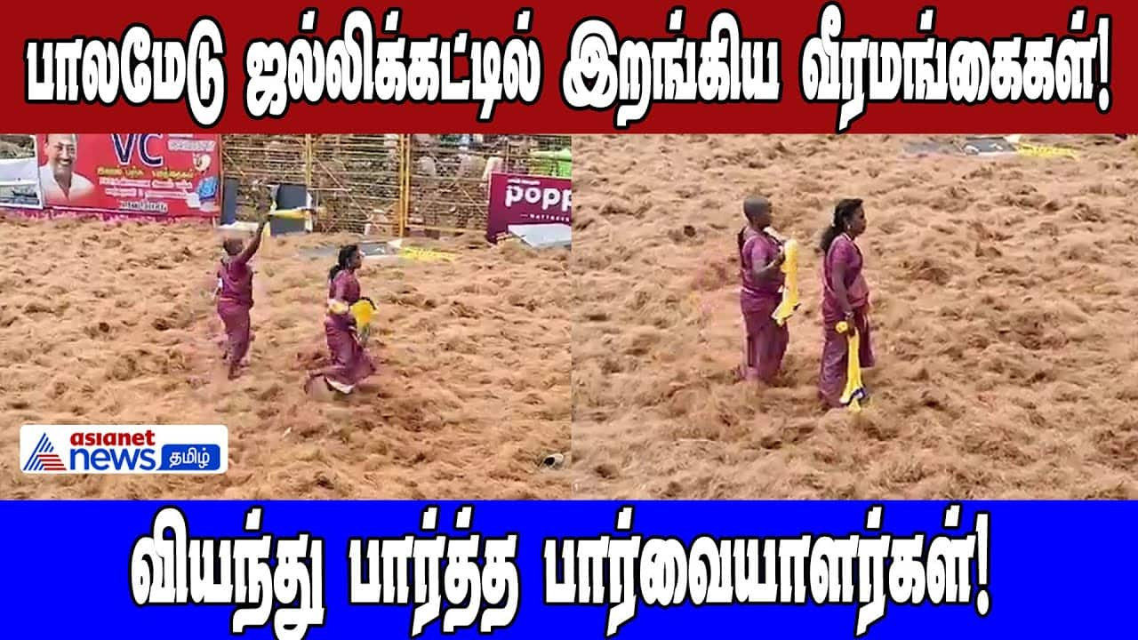 Brave Women Compete in Palamedu Jallikattu, Stunning Onlookers