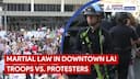 Downtown LA Erupts: Troops Launch Tear Gas Amid Violent Immigration Raid Protests