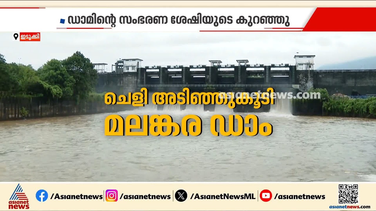 മലങ്കര ഡാമിൽ മണ്ണും ചെളിയും നിറഞ്ഞു; സംഭരണശേഷിയുടെ പകുതിയോളം നിറഞ്ഞു | Malankara Dam