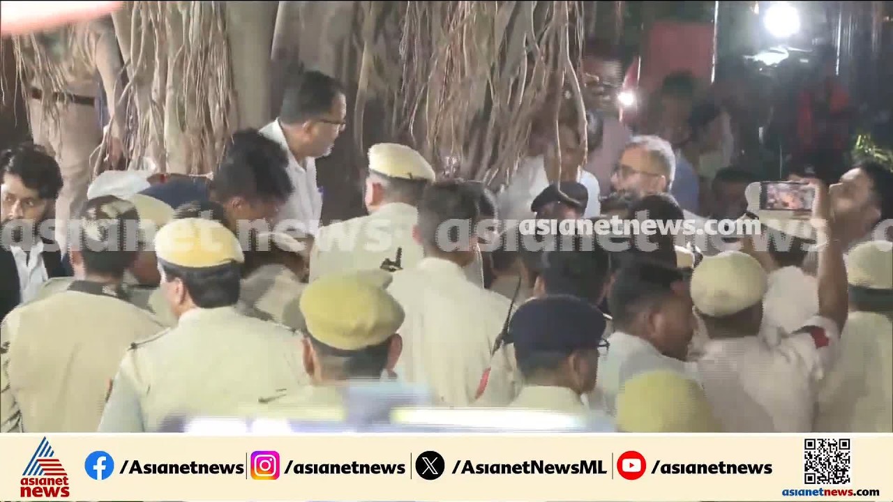 ഗ്യാനേഷ് കുമാറിന്റെ രാജി: രാഹുൽ ഗാന്ധിയെയും എംപിമാരെയും പ്രവർത്തകരെയും അറസ്റ്റ് ചെയ്ത് നീക്കി പൊലീസ്