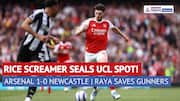 Arsenal vs Newcastle Highlights: Rice Strike Seals Champions League Spot | Premier League 2025