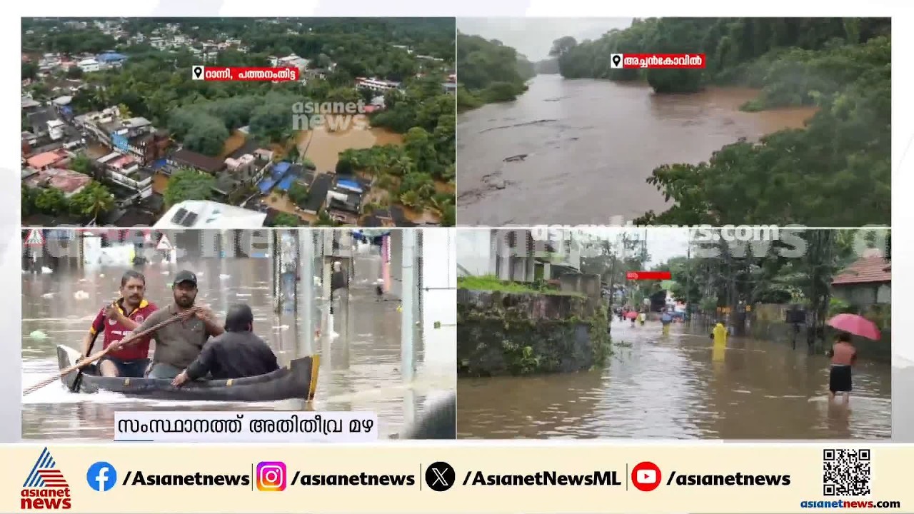 വെള്ളത്തിൽ മുങ്ങി റാന്നി, നിരവധി വീടുകൾ വെള്ളത്തിനടിയിൽ | Kerala Rain