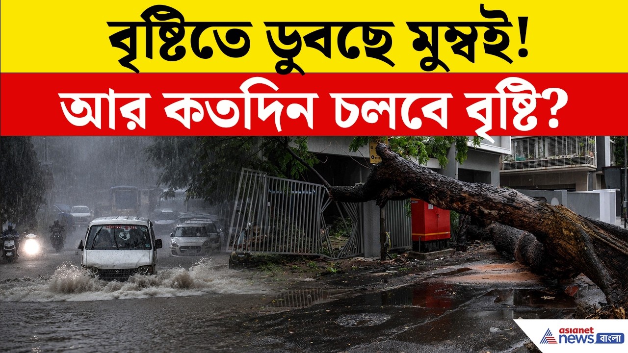 Mumbai Rain Today: ডুবছে মুম্বই! আরও কতদিন চলবে বৃষ্টি? | Asianet News Bangla