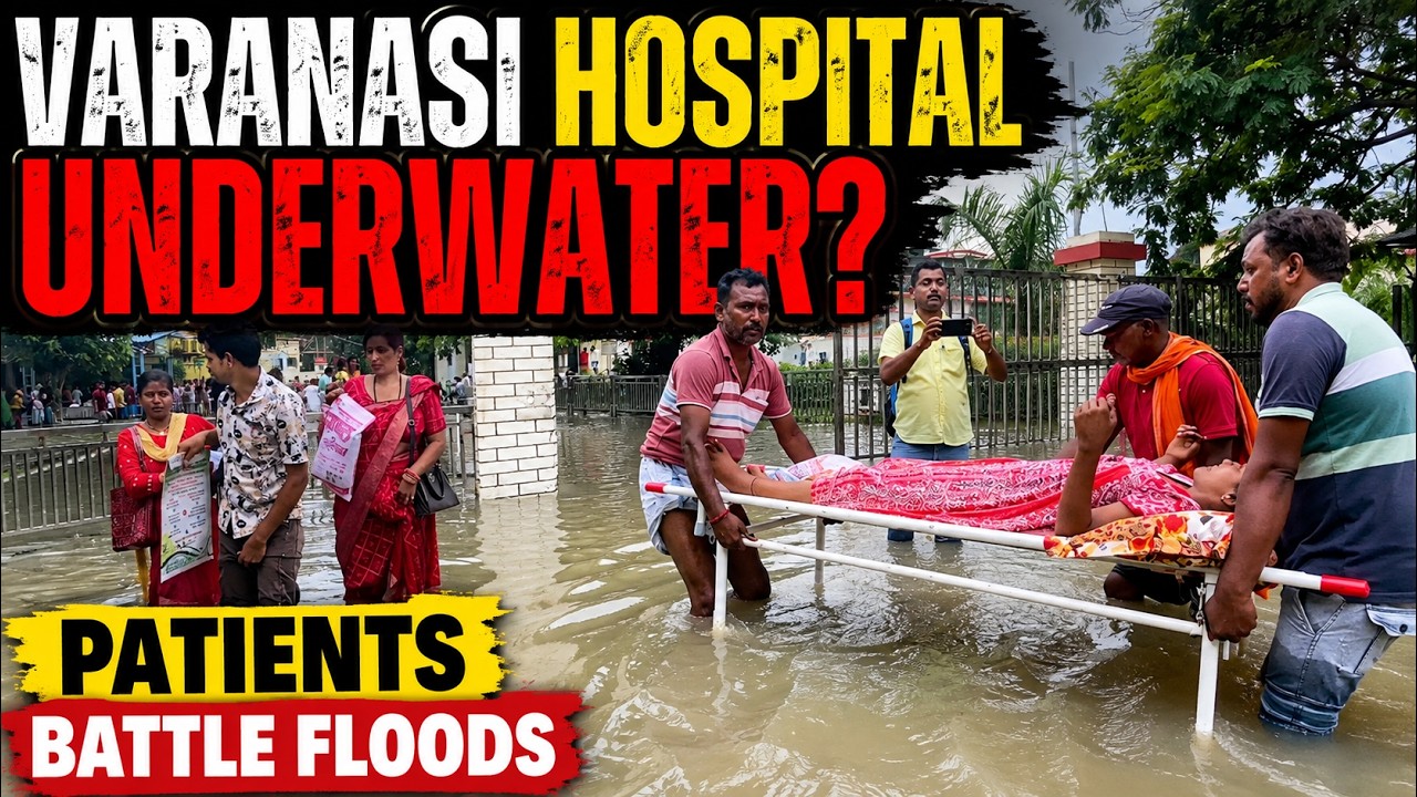 Varanasi Hospital Flooded! Patients Carried Through Waist-Deep Water | India News