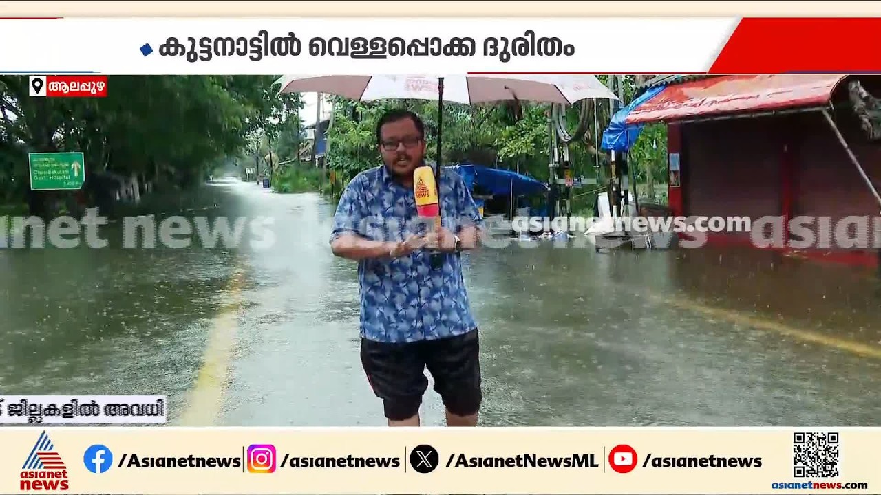 വെള്ളപ്പൊക്ക ദുരിതത്തിൽ കുട്ടനാട്; ആലപ്പുഴയിൽ പലയിടത്തും വെള്ളക്കെട്ട് | Kuttanad | Water Logging