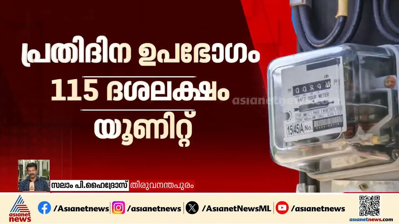 സംസ്ഥാനത്ത് വൈദ്യുതി ഉപഭോഗം വീണ്ടു കൂടി; വൈകിട്ടത്തെ ആവശ്യകതയിൽ വർധന | KSEB | Electricity Usage