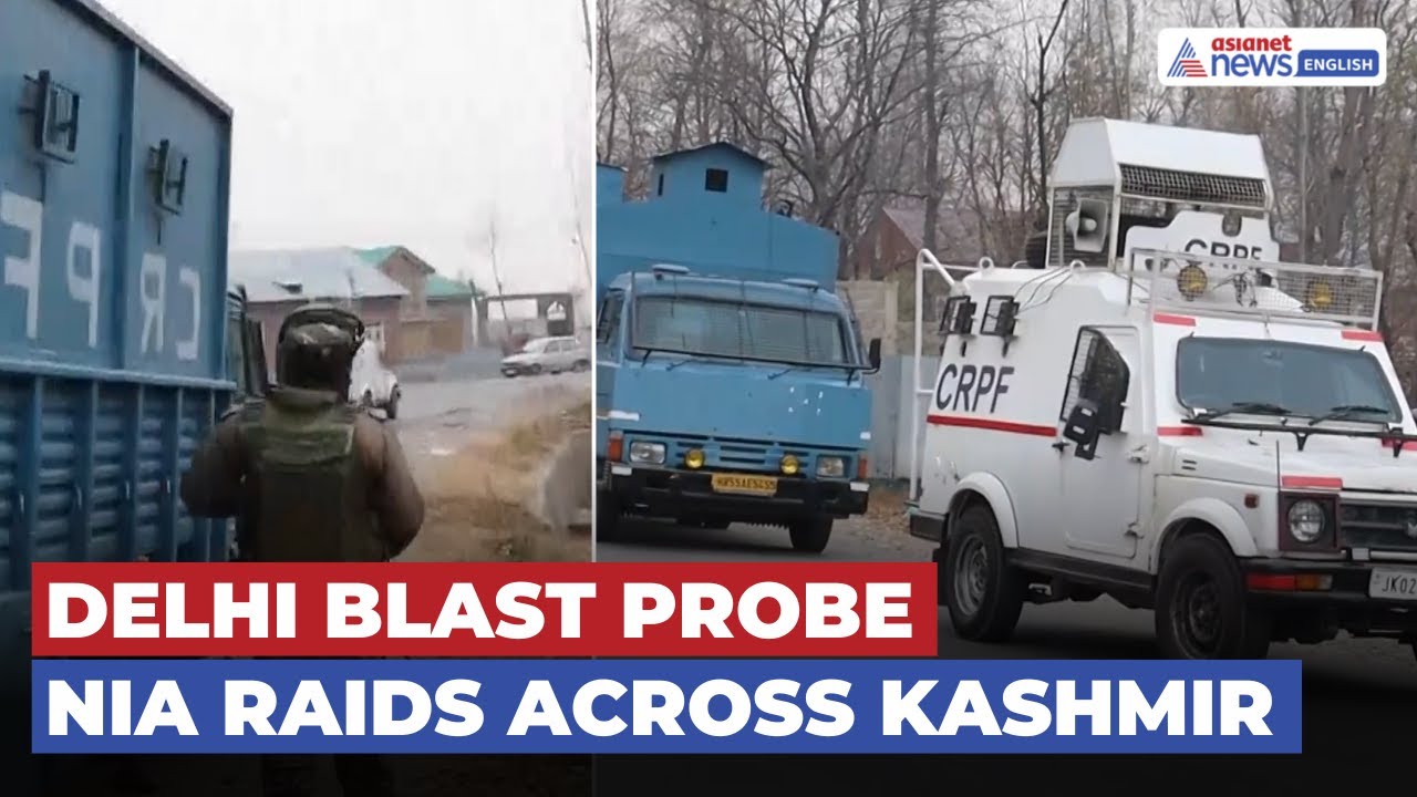 NIA Raids Underway in J&K’s Qazigund Over Delhi Blast Probe