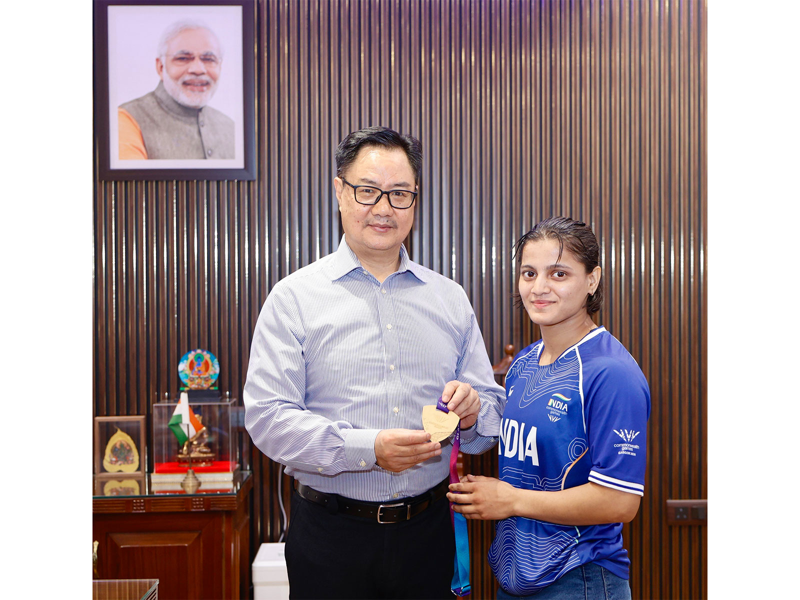 Kiren Rijiju hails Asmita Dey, first Indian to win Judo gold at CWG