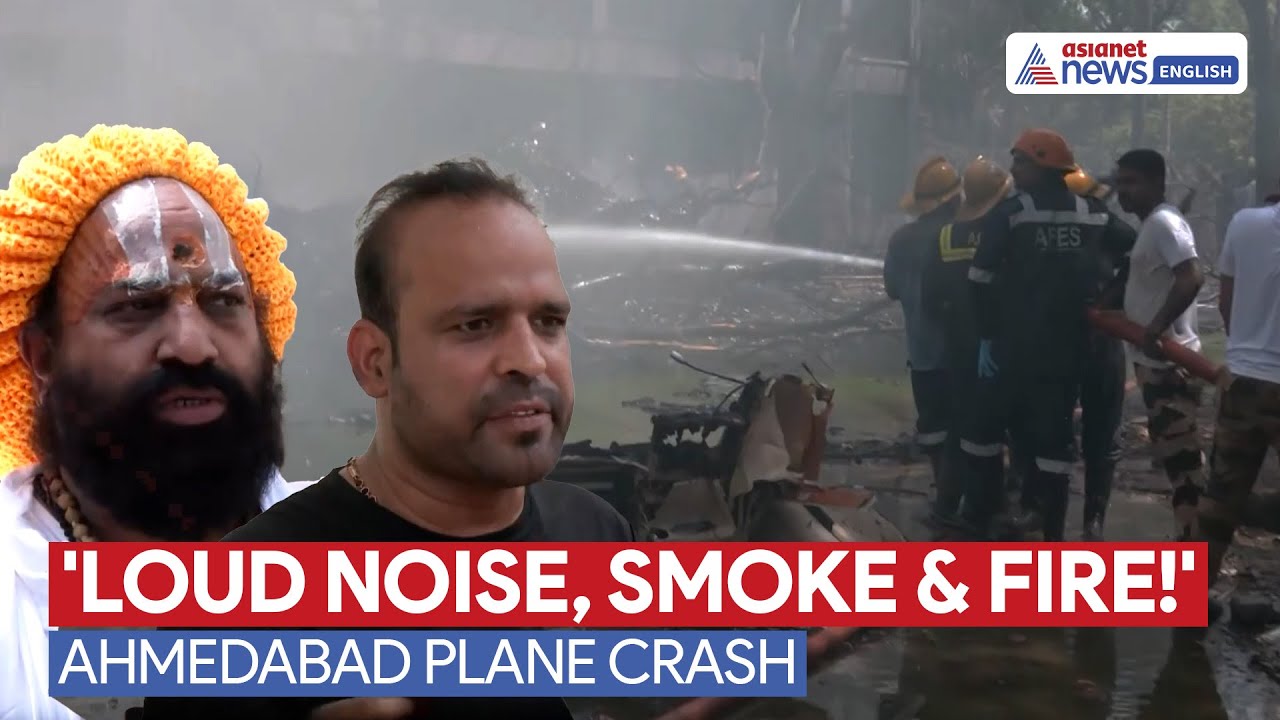 Ahmedabad Plane Crash | Eyewitness in Shock: ‘Smoke, Fire, and Chaos Everywhere’