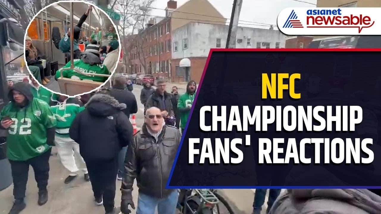 Eagles Dominate Commanders to Reach Super Bowl: NFC Championship Fans' Reactions | WATCH