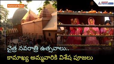 చైత్ర నవరాత్రి ఉత్సవాలు.. కామాఖ్య అమ్మవారికి విశేష పూజలు | Asianet News Telugu