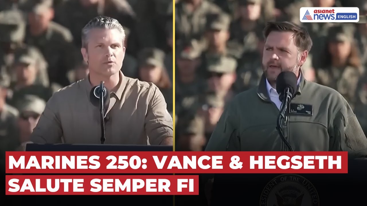 VP J.D. Vance & Secy Pete Hegseth Join Marines’ 250th Anniversary Celebration