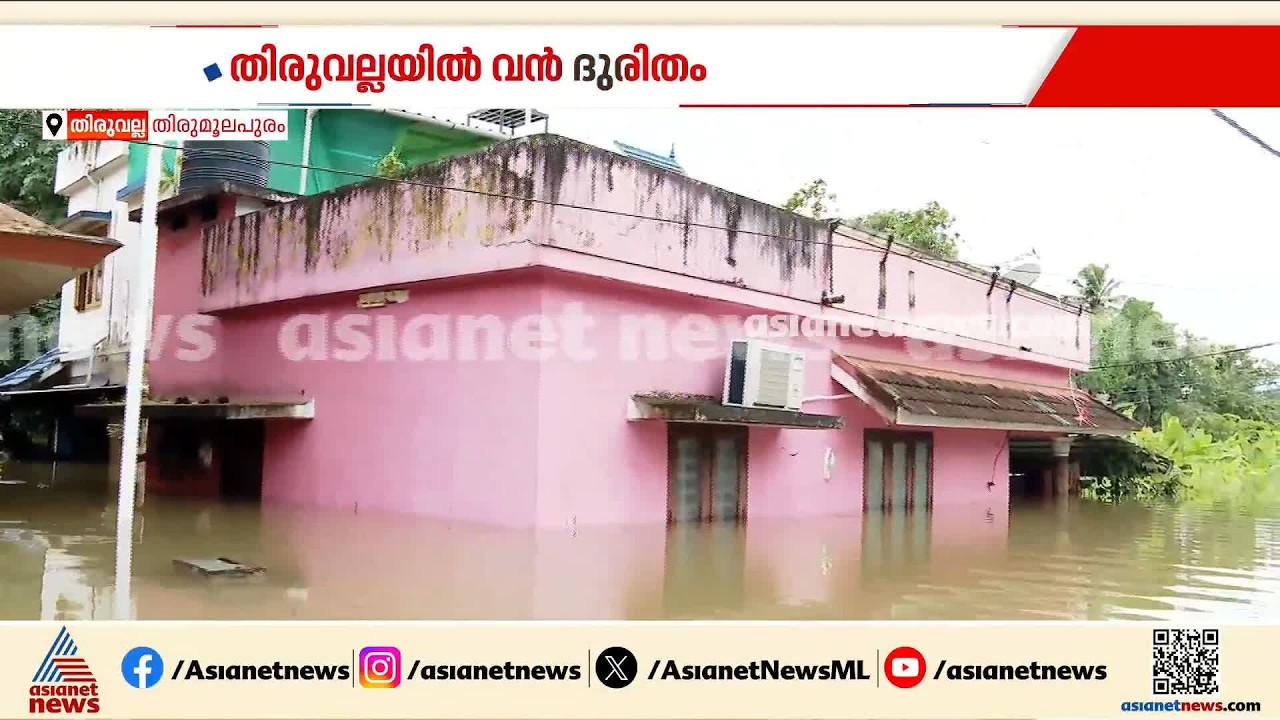 തിരുവല്ല തിരുമൂലപുരത്ത് സ്ഥിതി ഗുരുതരം,250 വീടുകൾ മുങ്ങിയ അവസ്ഥയിൽ | Thiruvalla | Rain Havoc