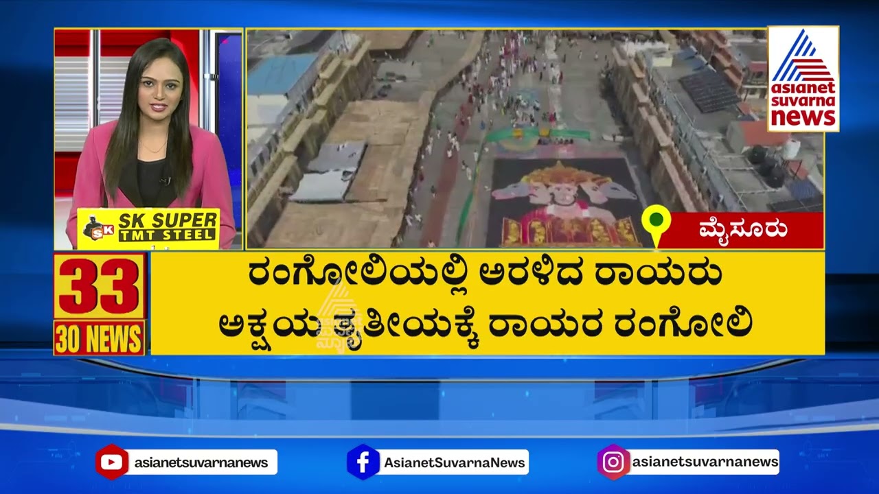 ರಂಗೋಲಿಯಲ್ಲಿ ಅರಳಿದ ರಾಯರು