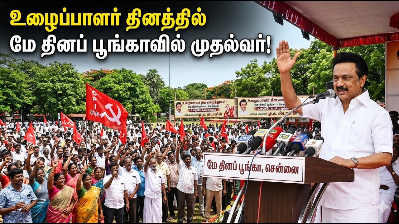 இந்தியாவிலேயே முதன்முதலாக சென்னையில் தான் மே தினக் கொண்டாட்டம் - மு.க.ஸ்டாலின் | May Day 2026