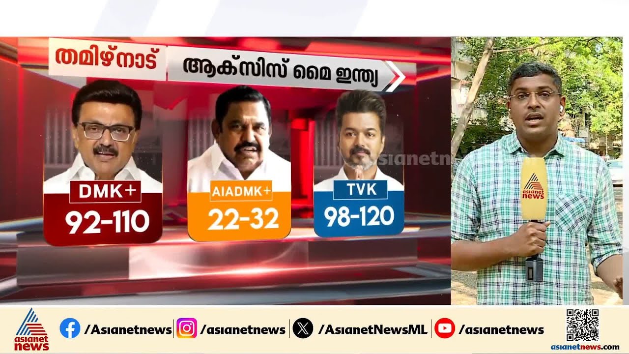 തമിഴ്നാട് ടിവികെ തൂക്കുമോ?; സർവേ ഫലങ്ങളിൽ ഞെട്ടി തമിഴ് രാഷ്ട്രീയം