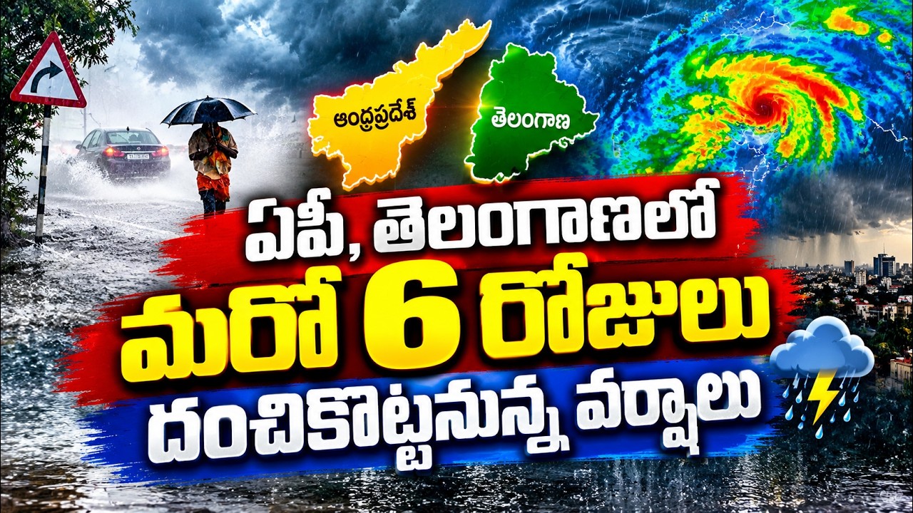 AP Telangana Weather Alert: ఏపీ, తెలంగాణలో మరో 6 రోజులు దంచికొట్టనున్న వర్షాలు