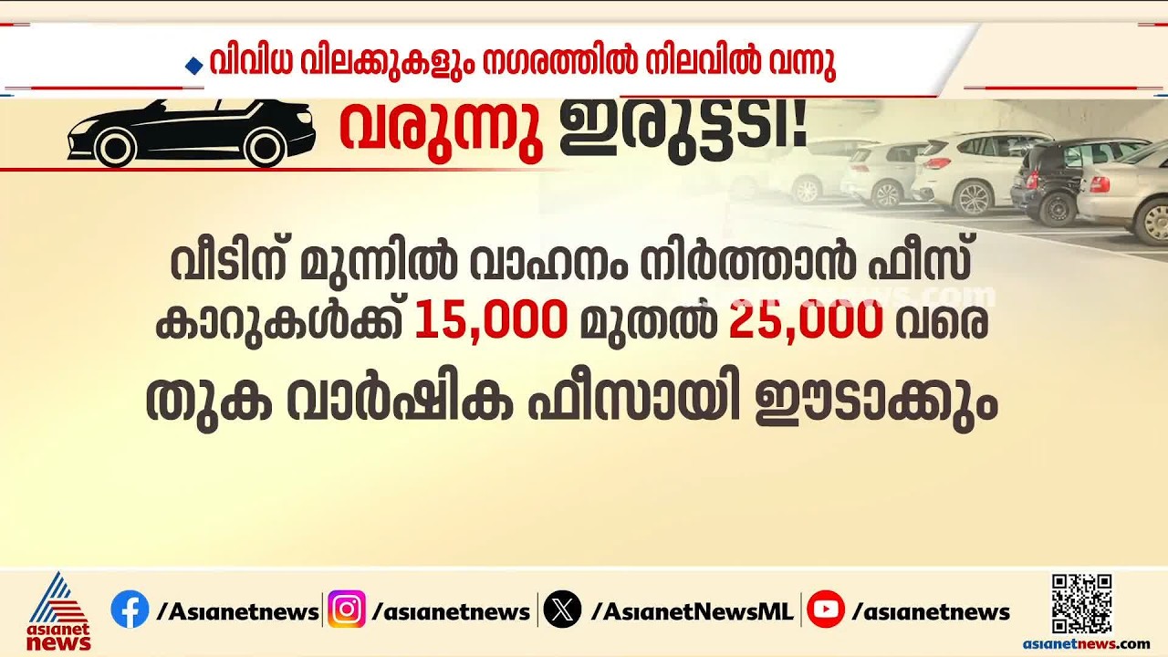 റോഡരികിൽ പാർക്ക് ചെയ്യാൻ പണം നൽകണം; ബം​ഗളൂരുവിലെ ​ഗതാ​ഗതക്കുരുക്കിന് അറുതിവരുത്താൻ പുതിയ നീക്കങ്ങൾ