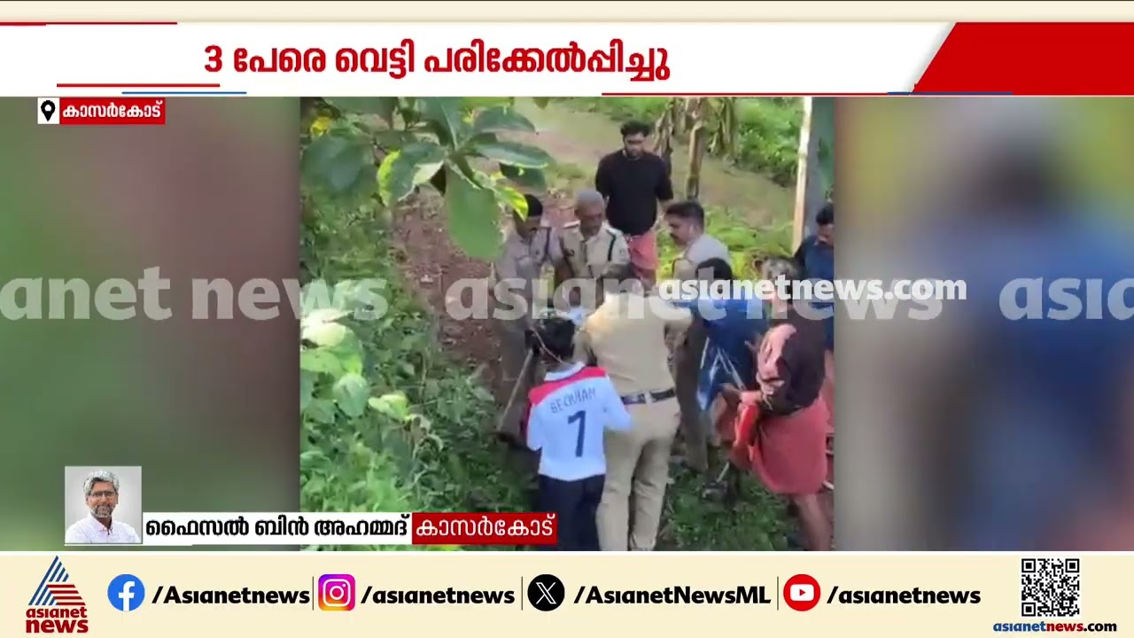 കാസർകോട് മൂന്ന് പേരെ വെട്ടിപരിക്കേൽപ്പിച്ച് യുവാവ്; പ്രതിയെ കസ്റ്റഡിയിലെടുത്ത് പൊലീസ് | Kasaragod
