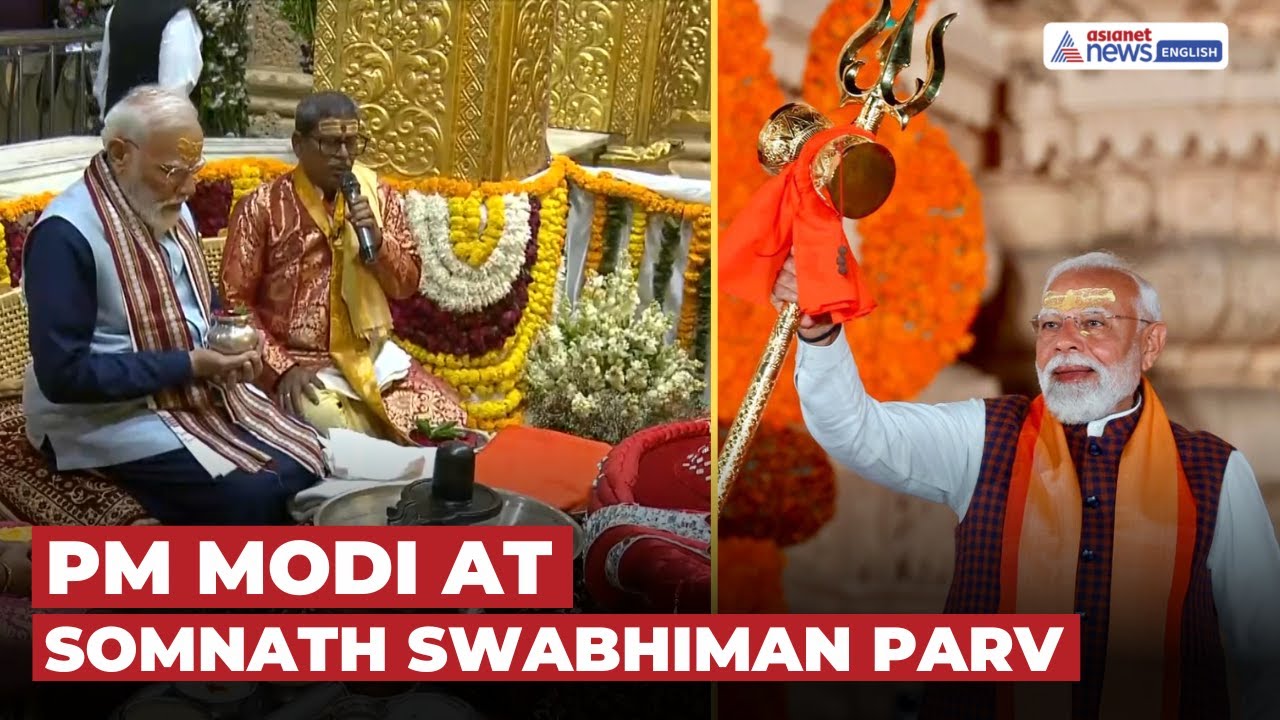 PM Modi Attends Somnath Swabhiman Parv in Gujarat | WATCH