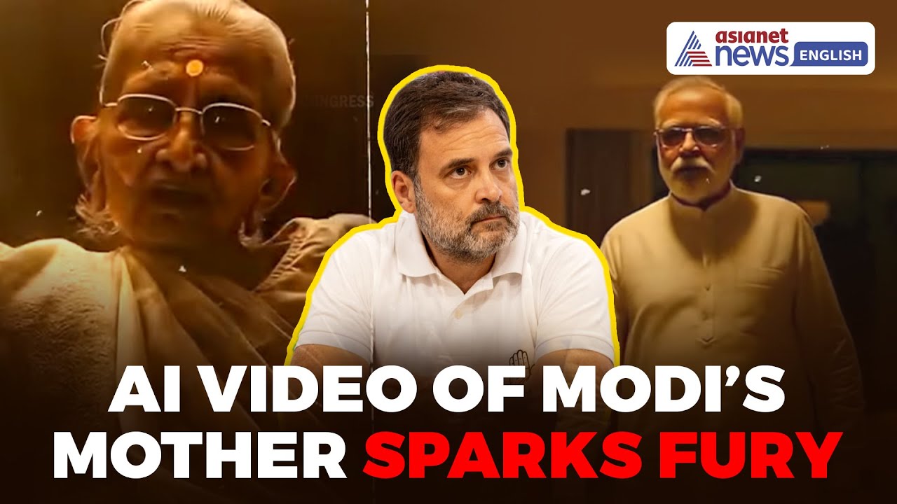 PM Modi’s Mother’s AI Video by Bihar Congress Sparks BJP Fury, Rahul Faces Heat