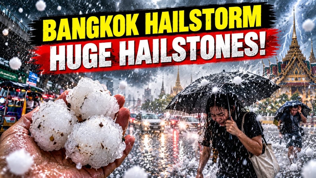 Thailand | Bangkok Hailstorm: Huge Hailstones Pound City Amid Heavy Rain | World News