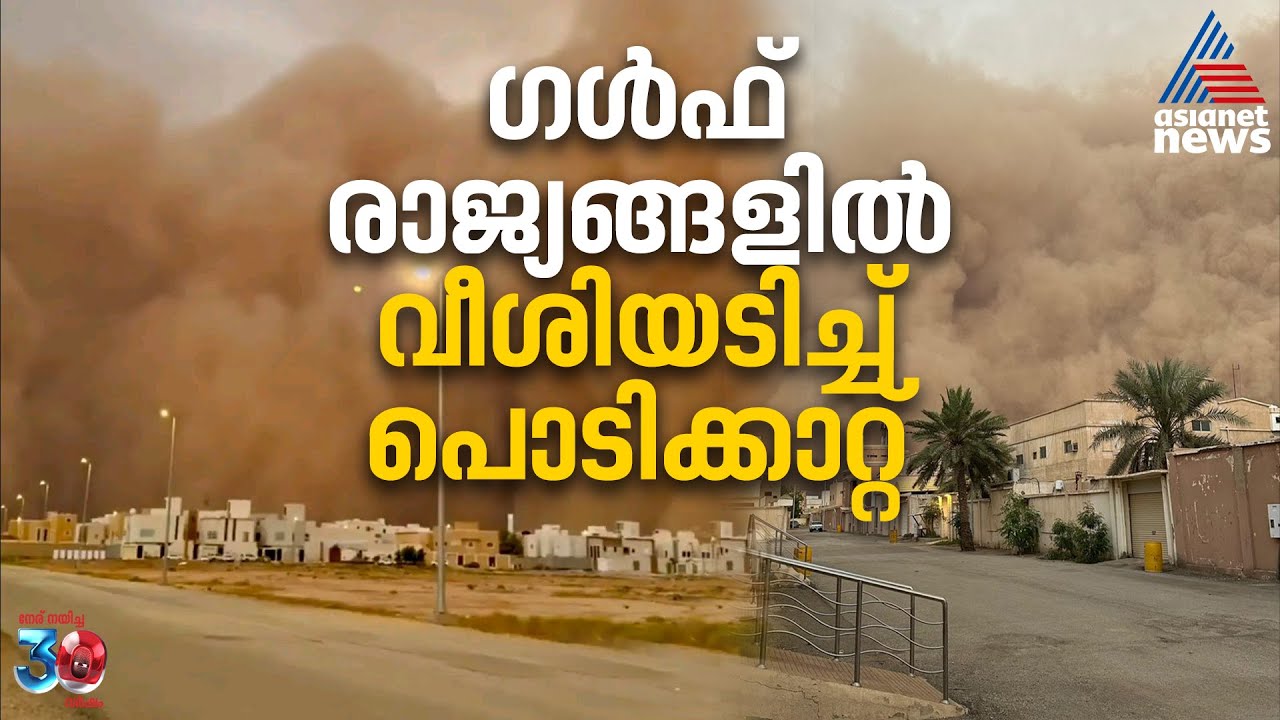 ഗൾഫ് രാജ്യങ്ങളിൽ വീശിയടിച്ച് പൊടിക്കാറ്റ്, ജനങ്ങൾക്ക് ജാ​ഗ്രത നിർദേശം | Dust Storm