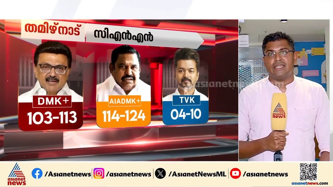 എക്സിറ്റ് പോളിലെ TVK മുന്നേറ്റ പ്രവചനത്തിൽ ഞെട്ടി തമിഴ് രാഷ്ട്രീയം; ആർക്കാകും അന്തിമ വിജയം?