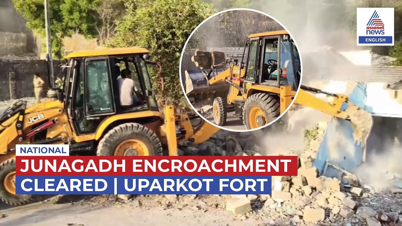 Gujarat | Encroachments CLEARED Near Junagadh's Uparkot Fort | WATCH