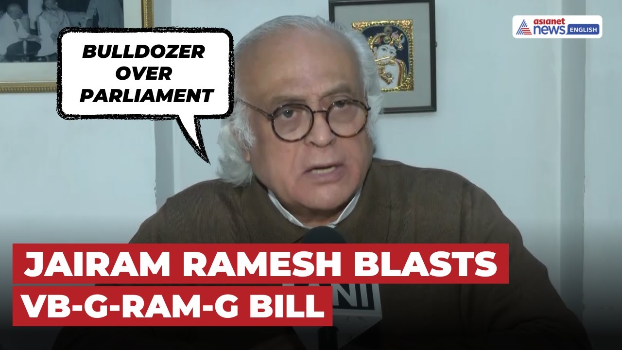 Jairam Ramesh Launches Sharp Attack on VB-G-RAM-G Bill