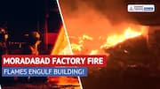 Massive Fire in Moradabad Garment Factory | Firefighters Rush In; No Casualty