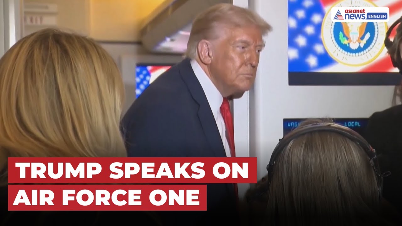 Trump Speaks to Reporters Aboard Air Force One After Charlie Kirk Memorial