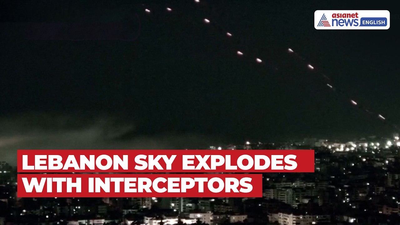 Watch: Interceptors Light Up Lebanon During Escalating Israel Conflict