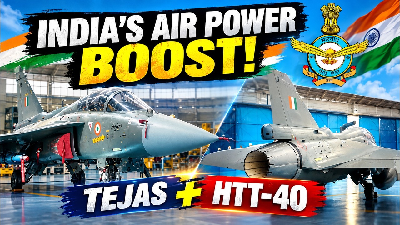 India’s Big Defence Push: HAL Hands Over Tejas Trainers, HTT-40s to IAF | WATCH